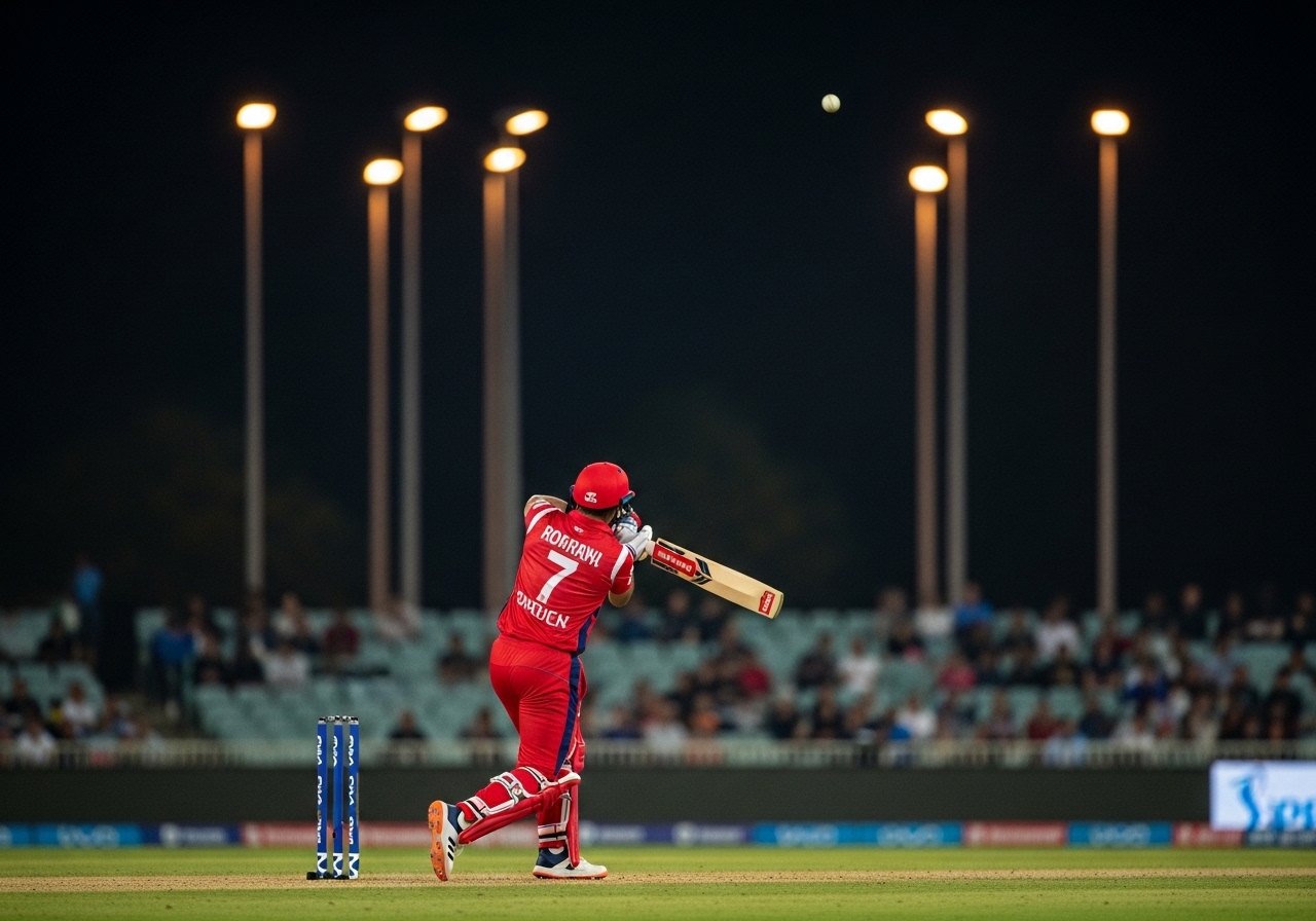 Islamabad United batsman hitting six