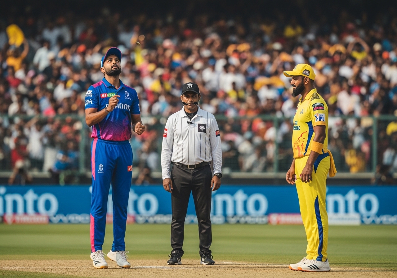 IPL toss moment RR vs CSK