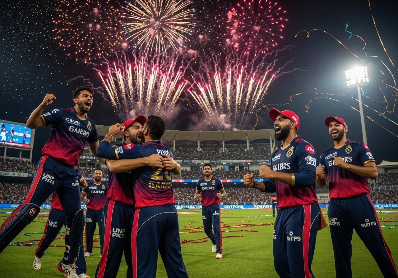 RCB winning moment IPL match