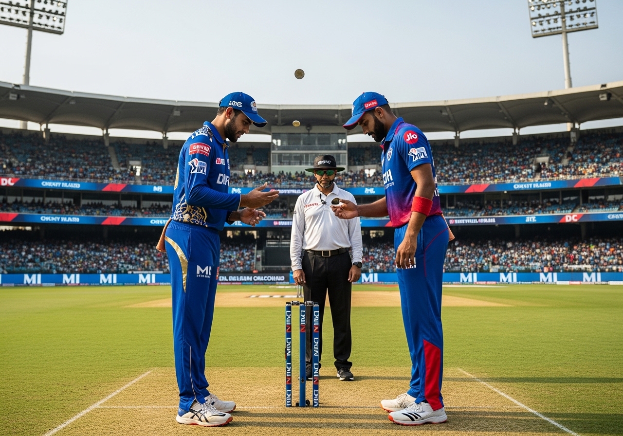IPL toss MI vs DC