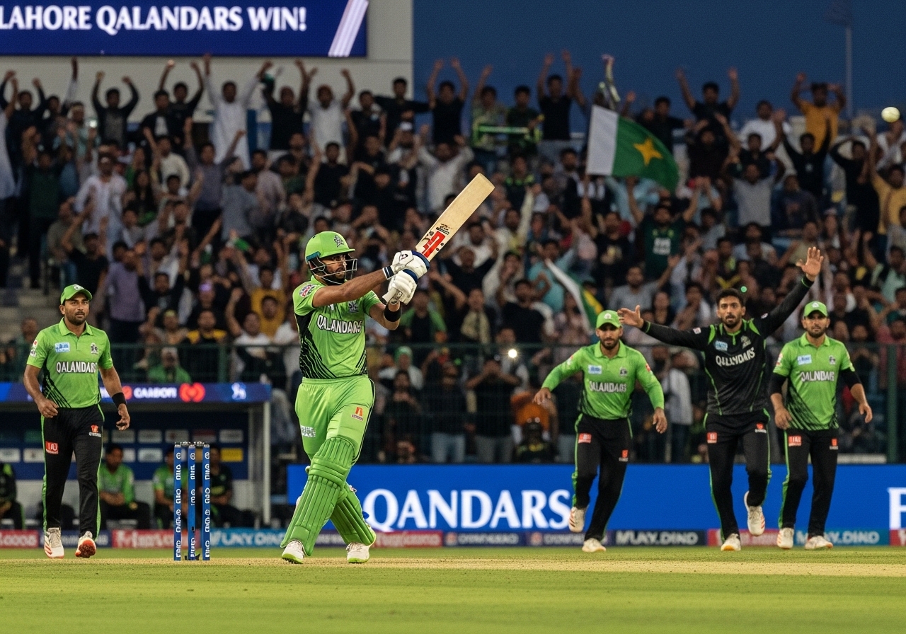 winning moment PSL Lahore vs Karachi