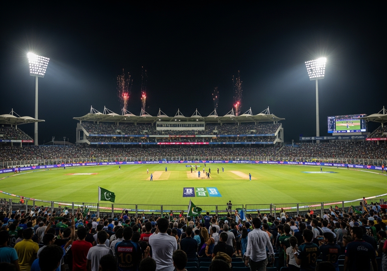 PSL stadium full crowd night match
