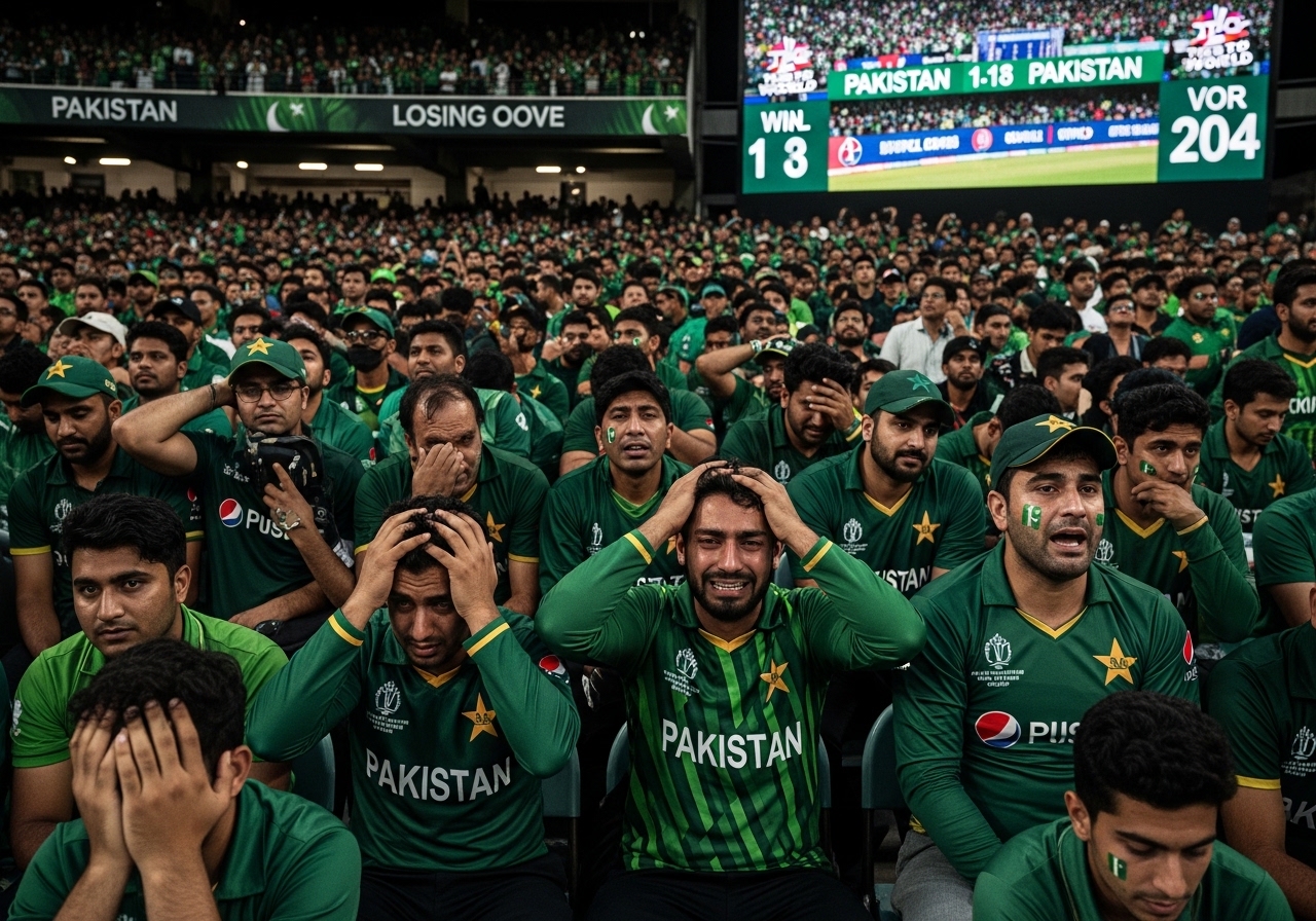 Pakistan fans disappointed after T20 World Cup defeat