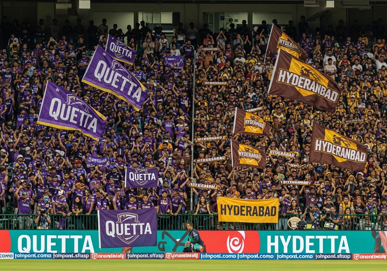 PSL fans cheering in stadium