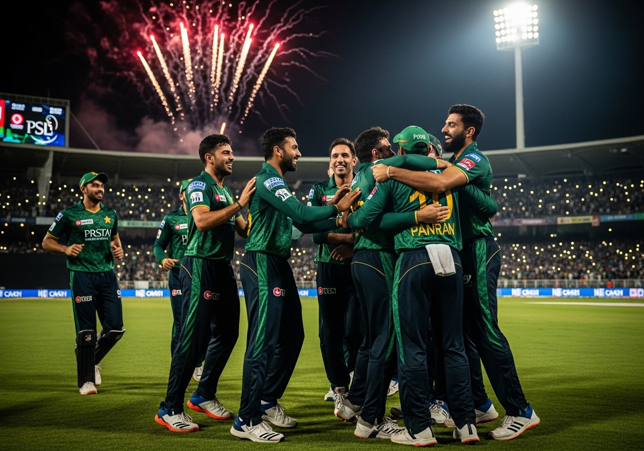 PSL team celebrating 