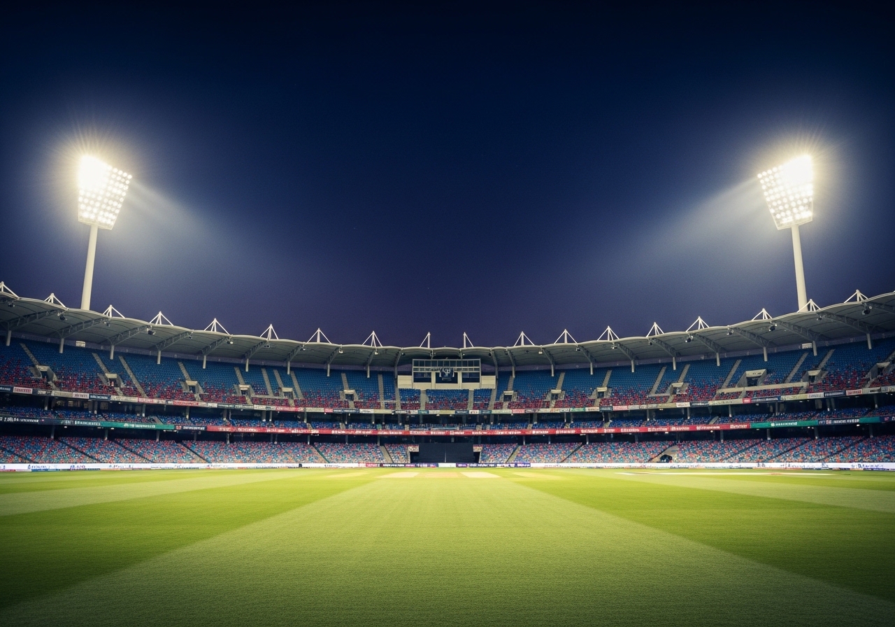 Cricket stadium before India vs England semi-final