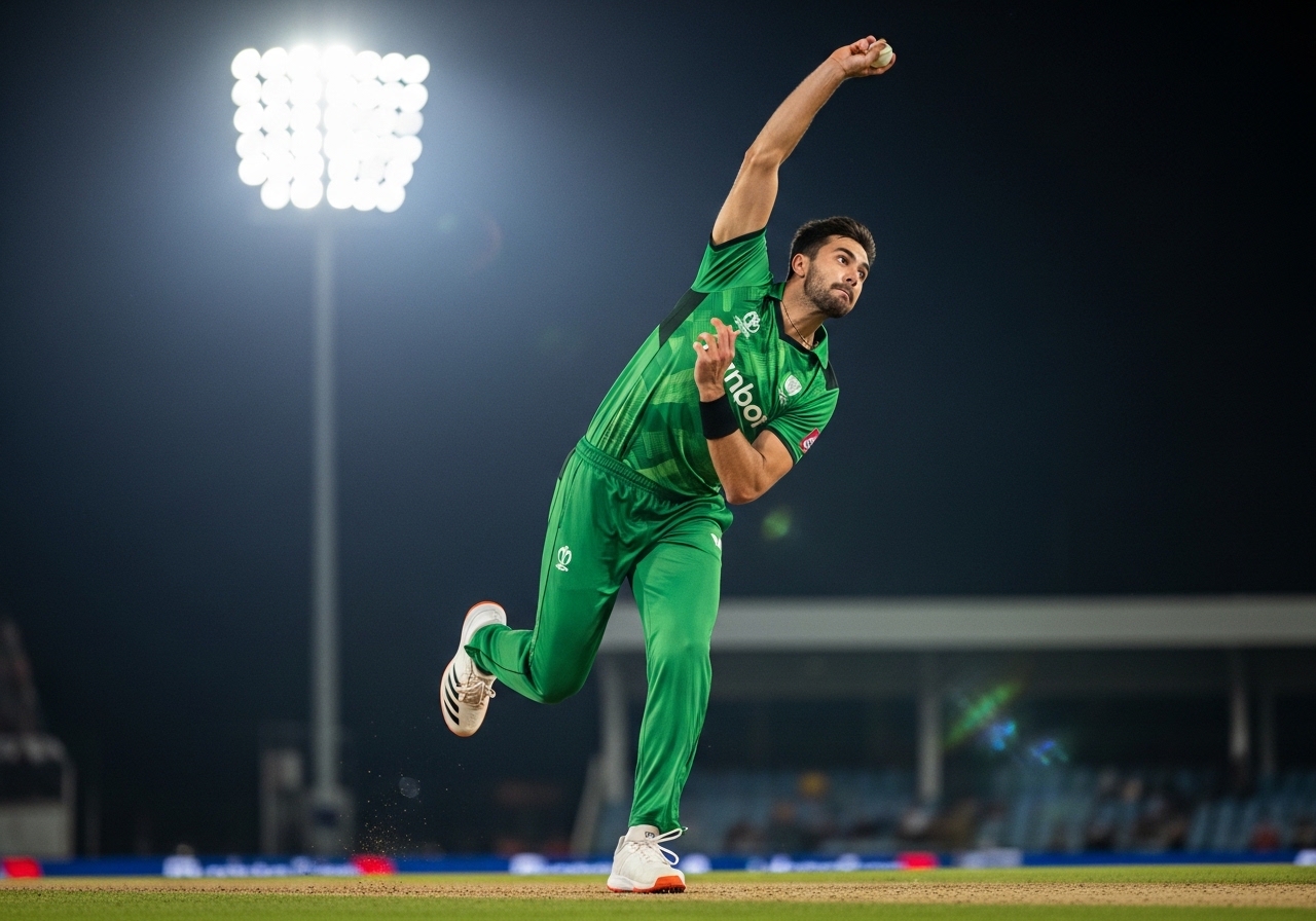 fast bowling PSL match