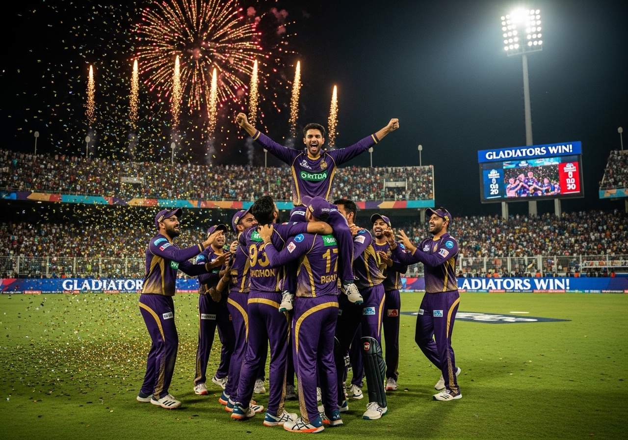 Quetta Gladiators winning PSL match
