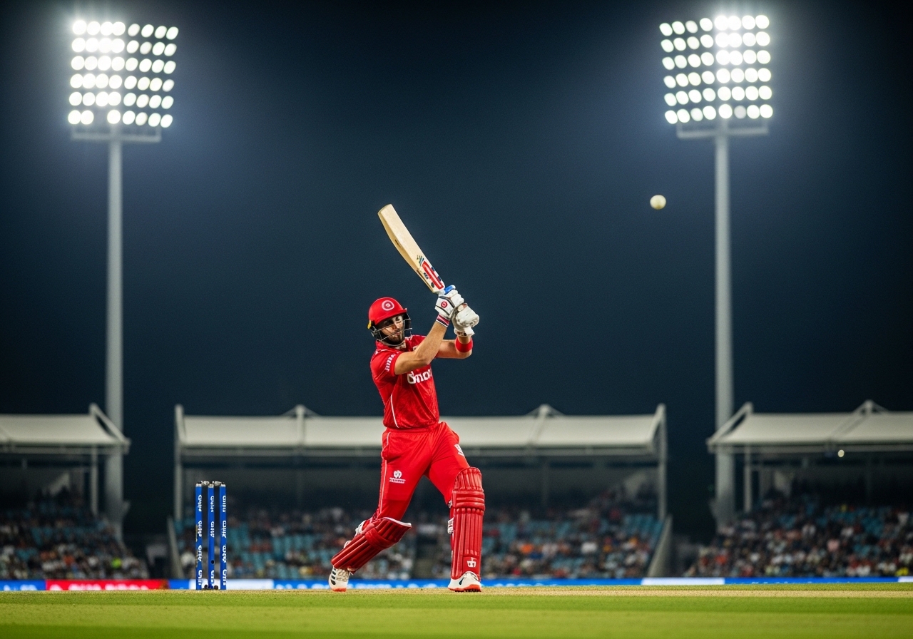 Islamabad United batsman hitting six