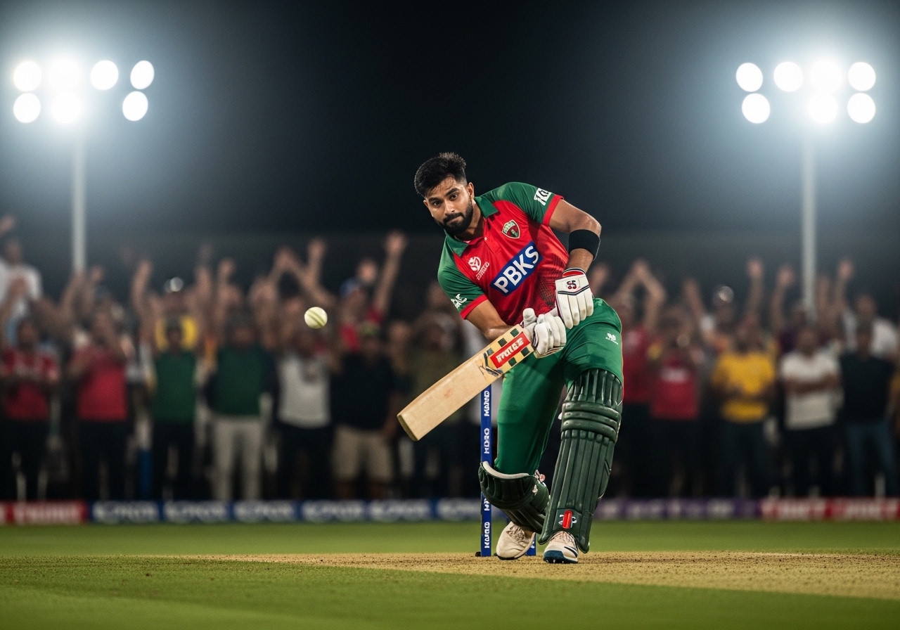 Hardik Pandya powerful shot GT