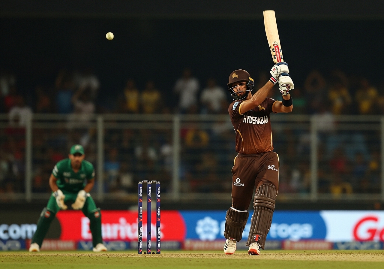 batsman hitting six in PSL match