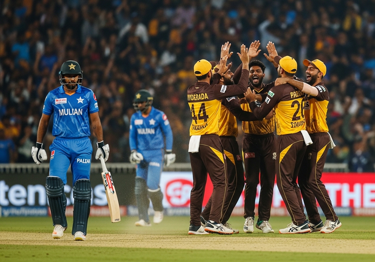 team celebrating wicket PSL