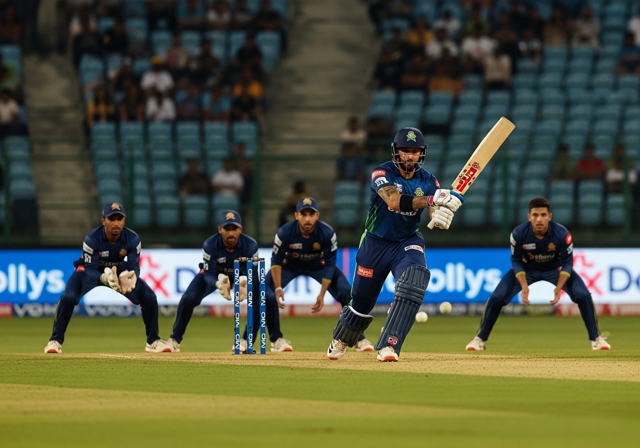 powerplay batting in IPL match