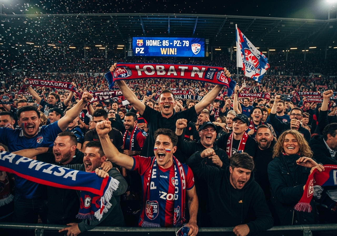 crowd celebrating victory