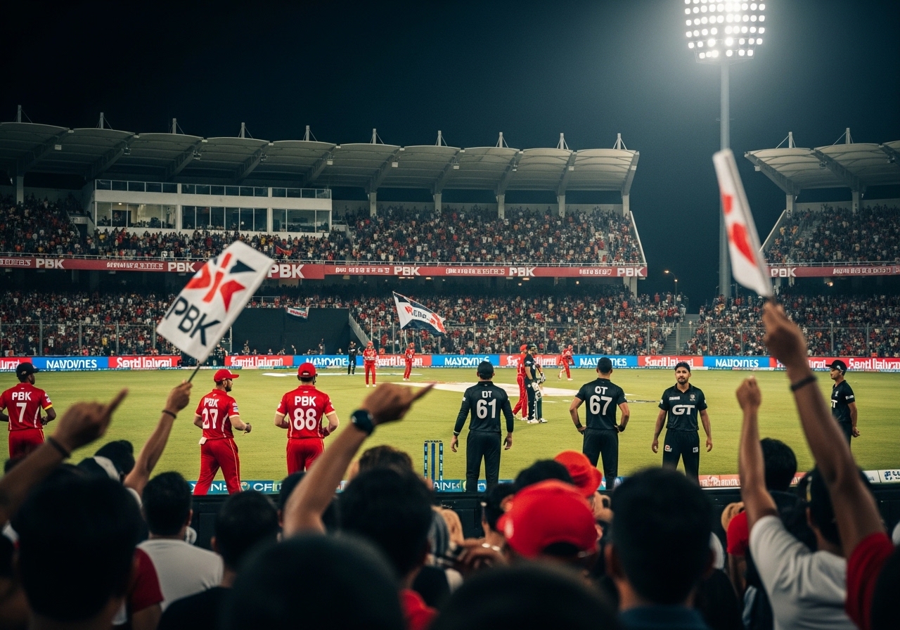 PBKS vs GT crowd cheering