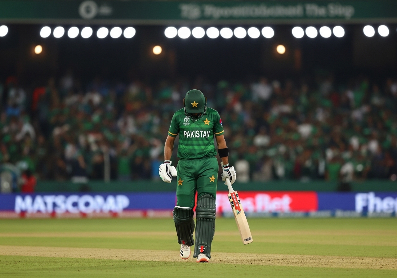 Pakistan batsman dismissed in T20 World Cup match