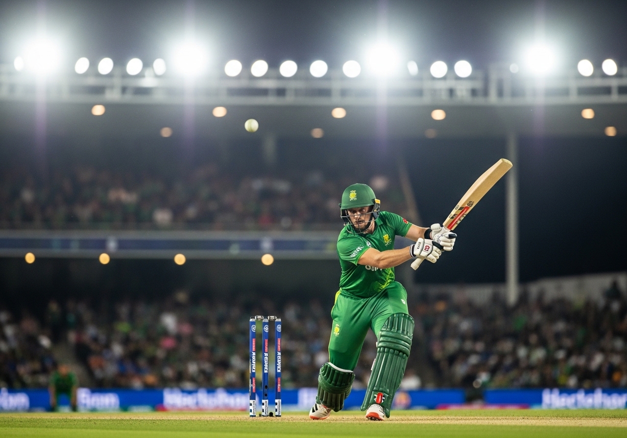 Lahore Qalandars batsman hitting six