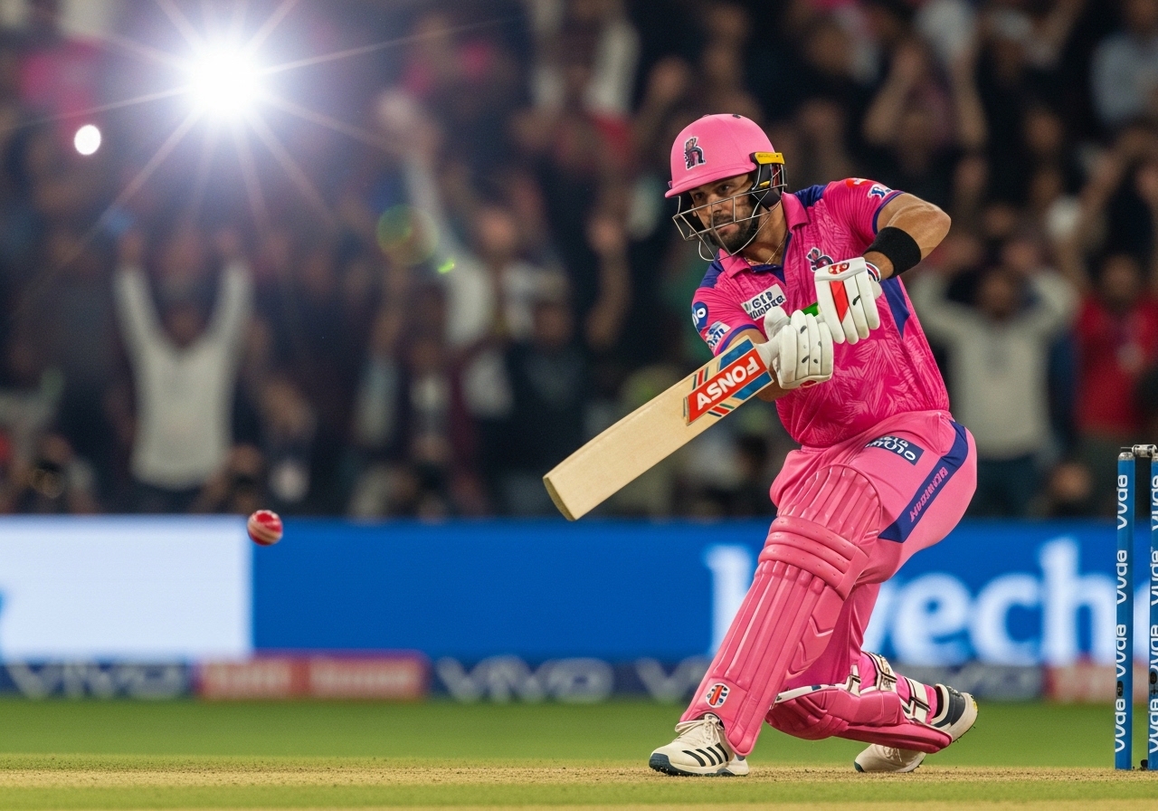 Sanju Samson cover drive IPL