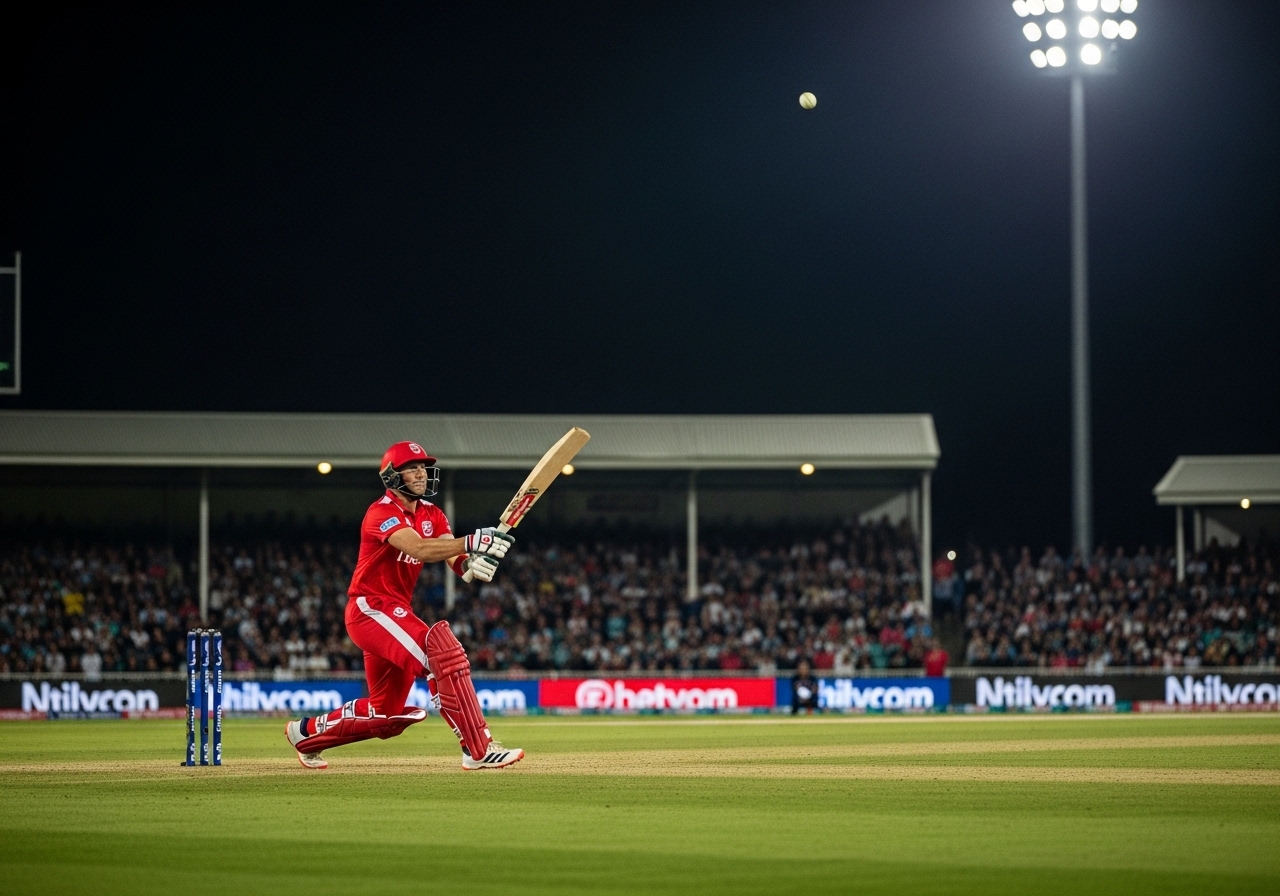 Islamabad United batsman hitting six