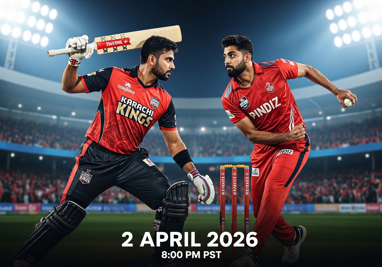 Karachi vs Islamabad PSL match poster